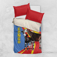 DR Congo Okapi Bedding Set With Coat Of Arms