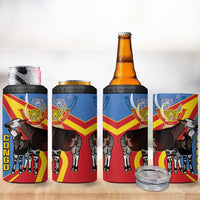 DR Congo Okapi 4 in 1 Can Cooler Tumbler With Coat Of Arms