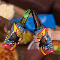 DR Congo Okapi 4 in 1 Can Cooler Tumbler With Coat Of Arms