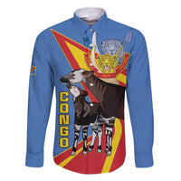 DR Congo Okapi Family Matching Mermaid Dress and Hawaiian Shirt With Coat Of Arms