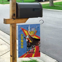 DR Congo Okapi Garden Flag With Coat Of Arms