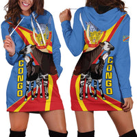 DR Congo Okapi Hoodie Dress With Coat Of Arms