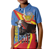 DR Congo Okapi Kid Polo Shirt With Coat Of Arms
