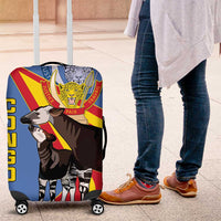 DR Congo Okapi Luggage Cover With Coat Of Arms