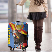 DR Congo Okapi Luggage Cover With Coat Of Arms