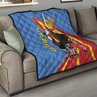 DR Congo Okapi Quilt With Coat Of Arms