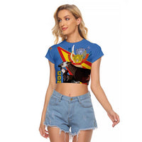 DR Congo Okapi Raglan Cropped T Shirt With Coat Of Arms