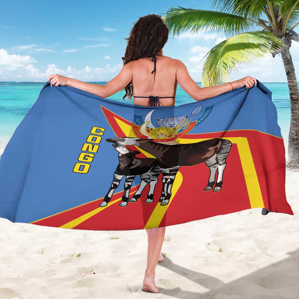 DR Congo Okapi Sarong With Coat Of Arms