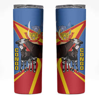 DR Congo Okapi Skinny Tumbler With Coat Of Arms