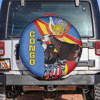 DR Congo Okapi Spare Tire Cover With Coat Of Arms
