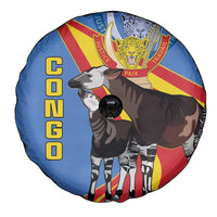 DR Congo Okapi Spare Tire Cover With Coat Of Arms