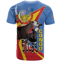 DR Congo Okapi T Shirt With Coat Of Arms
