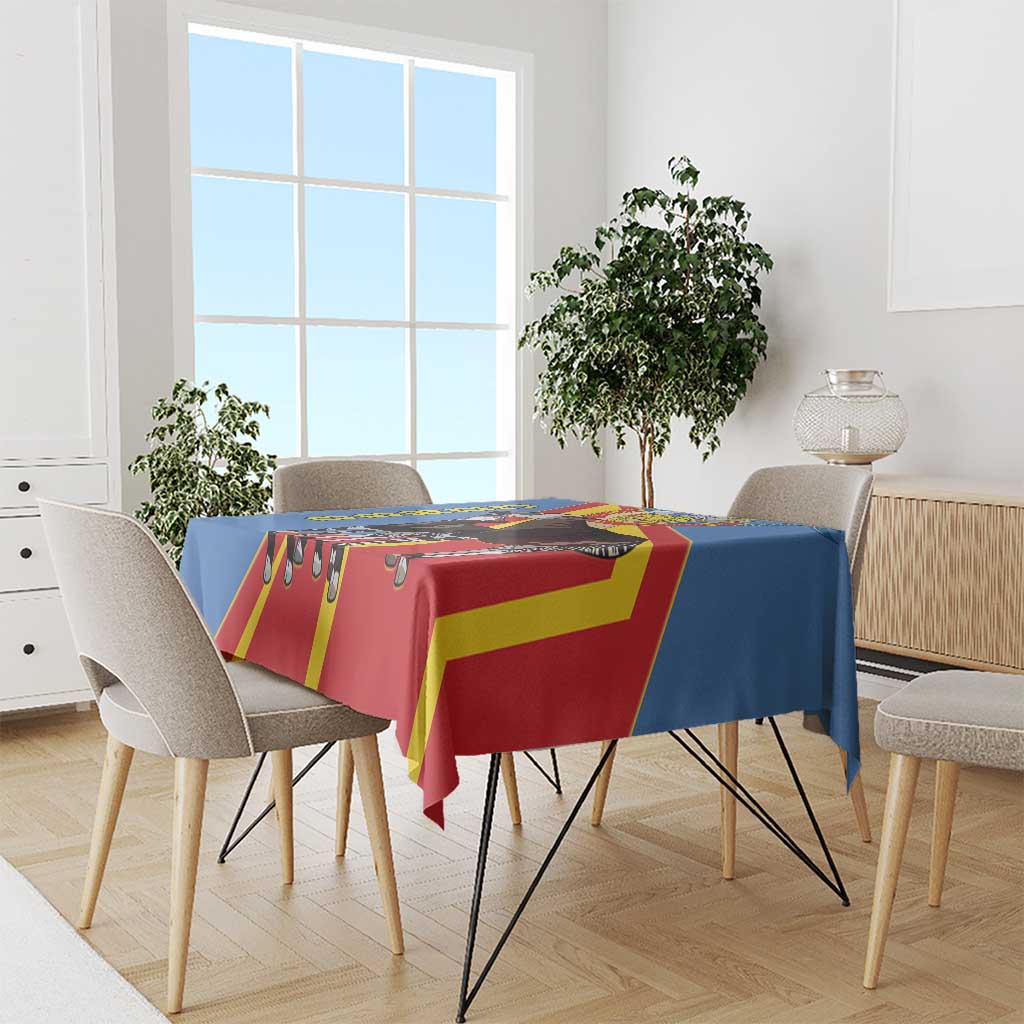 DR Congo Okapi Tablecloth With Coat Of Arms
