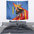 DR Congo Okapi Tapestry With Coat Of Arms