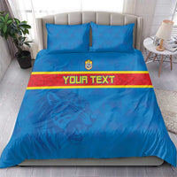 Custom DR Congo Football Bedding Set Go Les Léopards