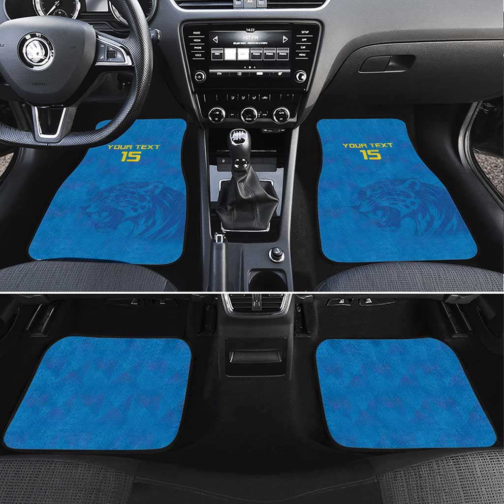Custom DR Congo Football Car Mats Go Les Léopards