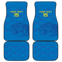 Custom DR Congo Football Car Mats Go Les Léopards