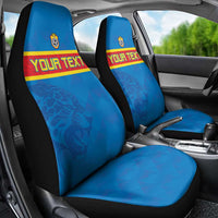 Custom DR Congo Football Car Seat Cover Go Les Léopards
