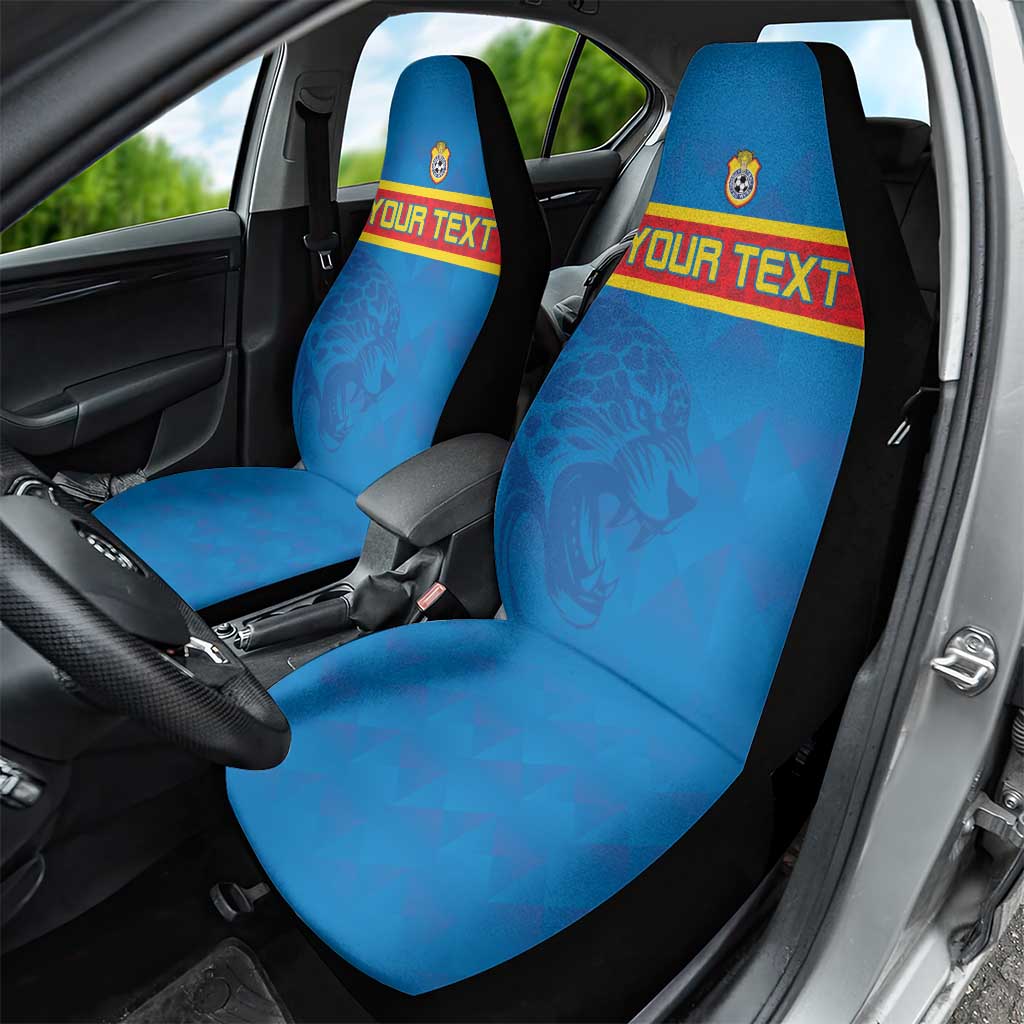Custom DR Congo Football Car Seat Cover Go Les Léopards