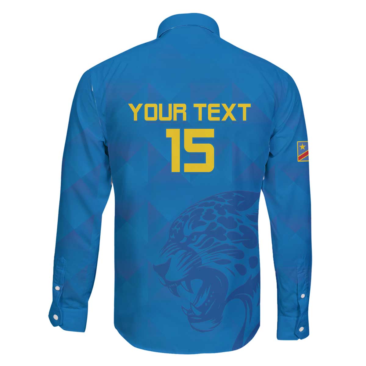 Custom DR Congo Football Family Matching Off The Shoulder Long Sleeve Dress and Hawaiian Shirt Go Les Léopards