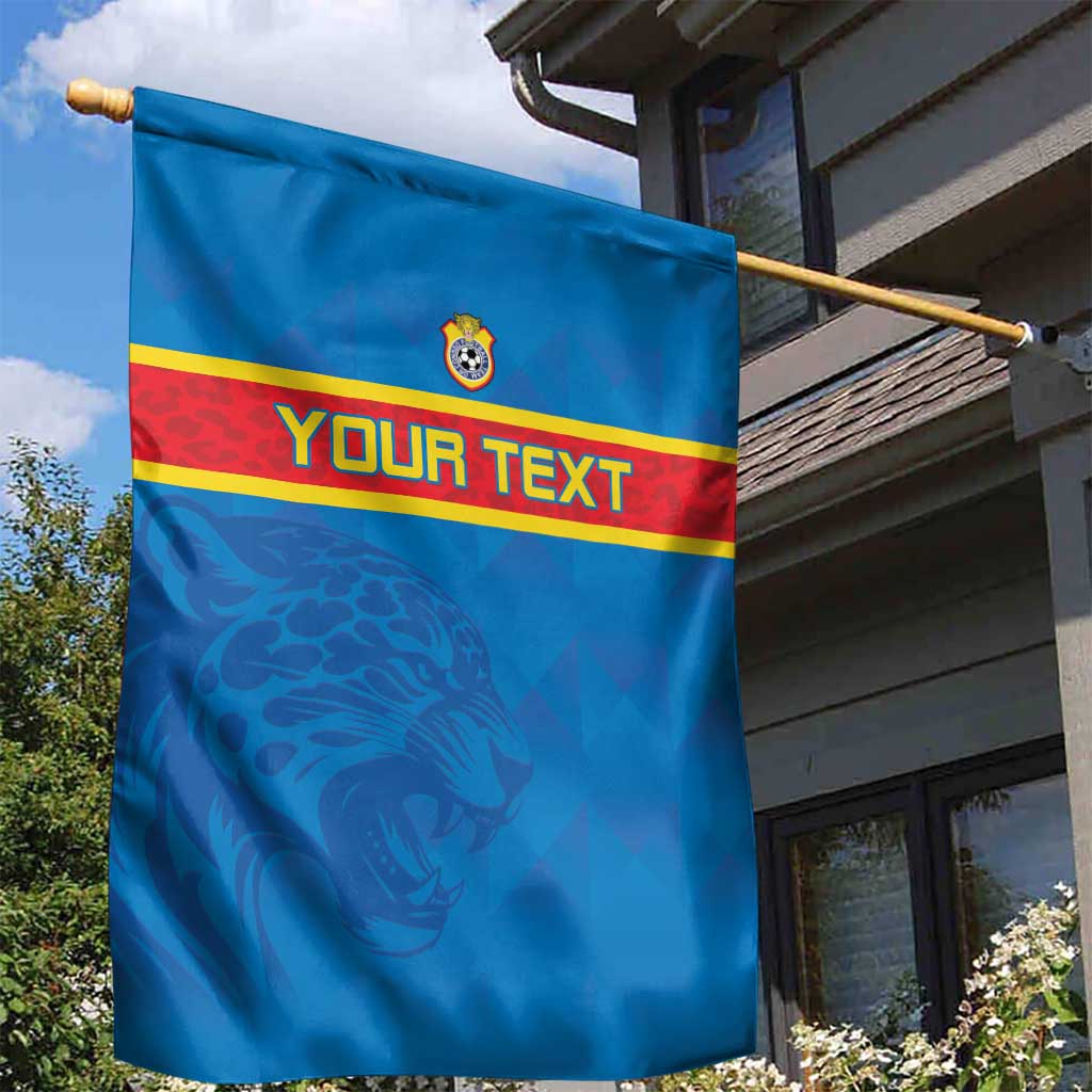 Custom DR Congo Football Garden Flag Go Les Léopards