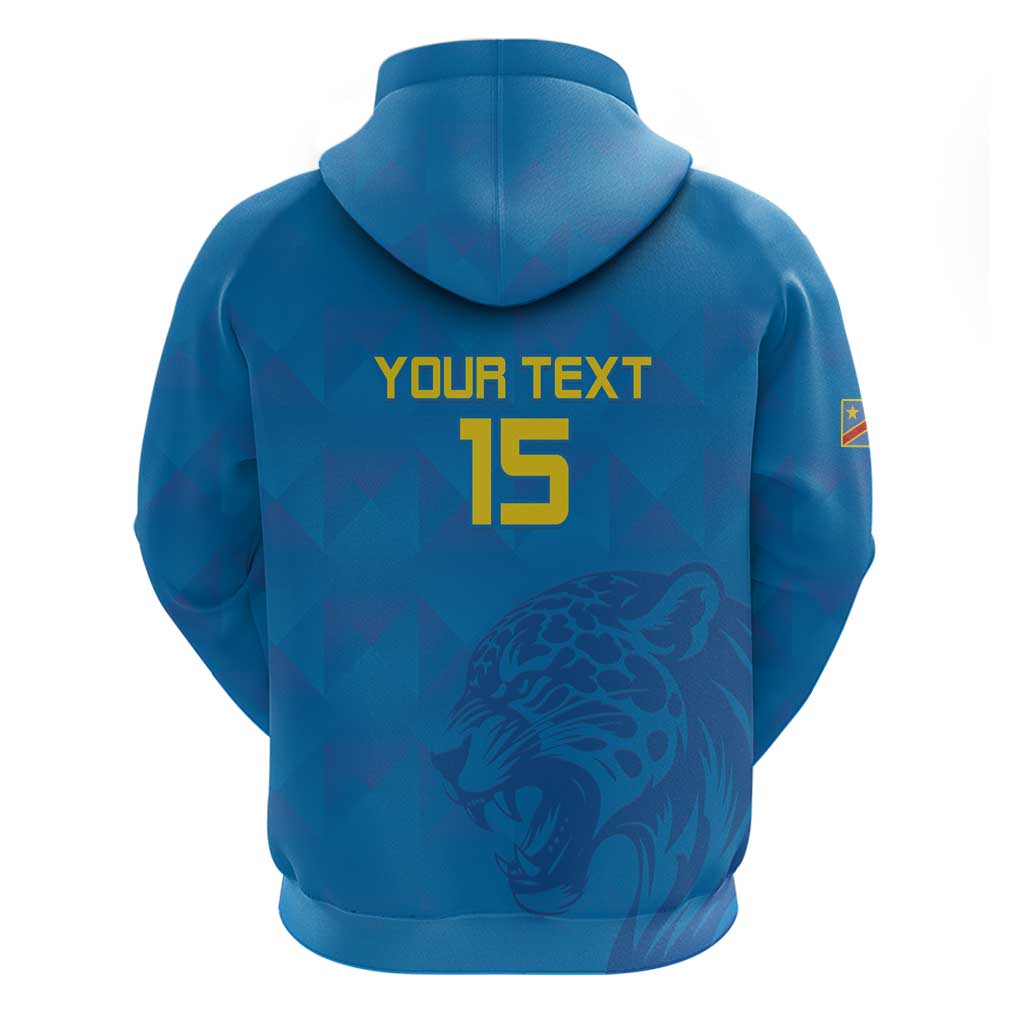 Custom DR Congo Football Hoodie Go Les Léopards