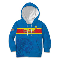 Custom DR Congo Football Kid Hoodie Go Les Léopards