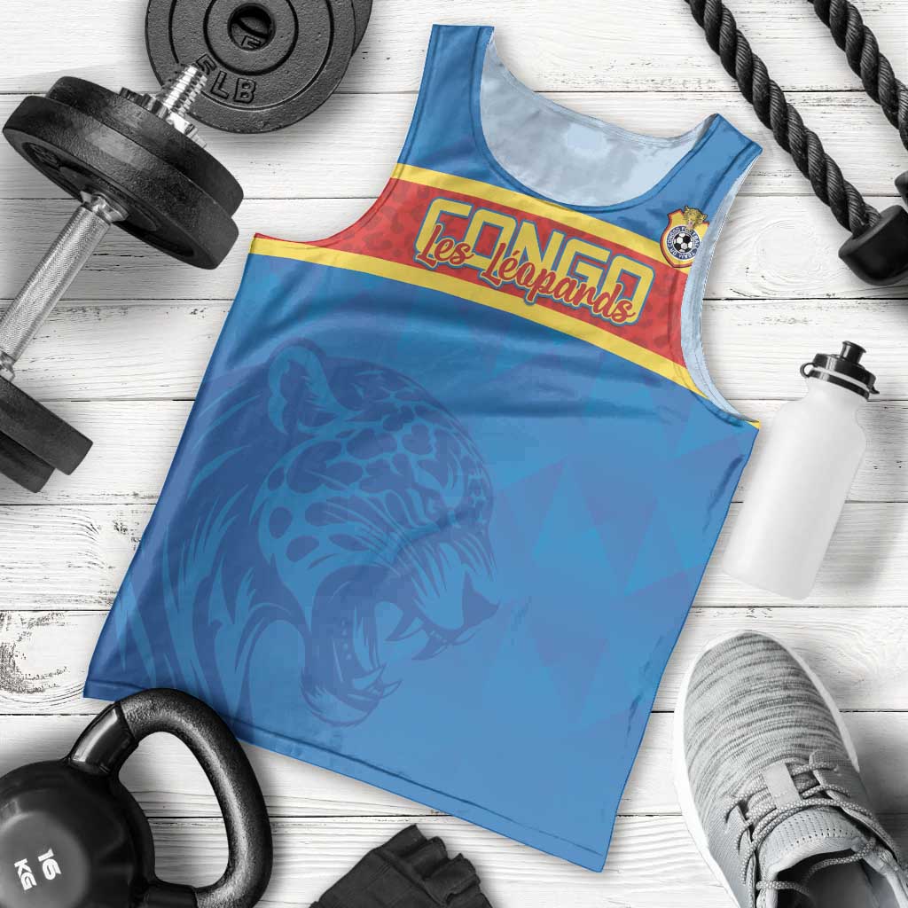 Custom DR Congo Football Men Tank Top Go Les Léopards