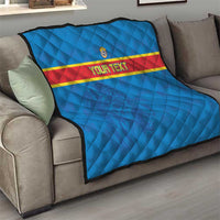 Custom DR Congo Football Quilt Go Les Léopards