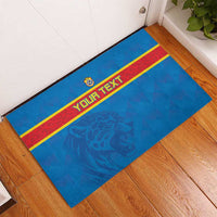 Custom DR Congo Football Rubber Doormat Go Les Léopards