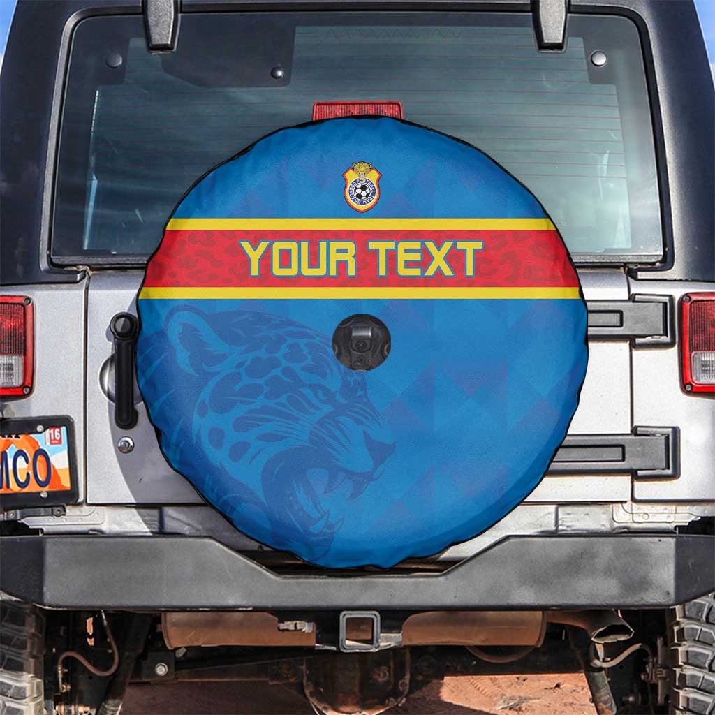 Custom DR Congo Football Spare Tire Cover Go Les Léopards