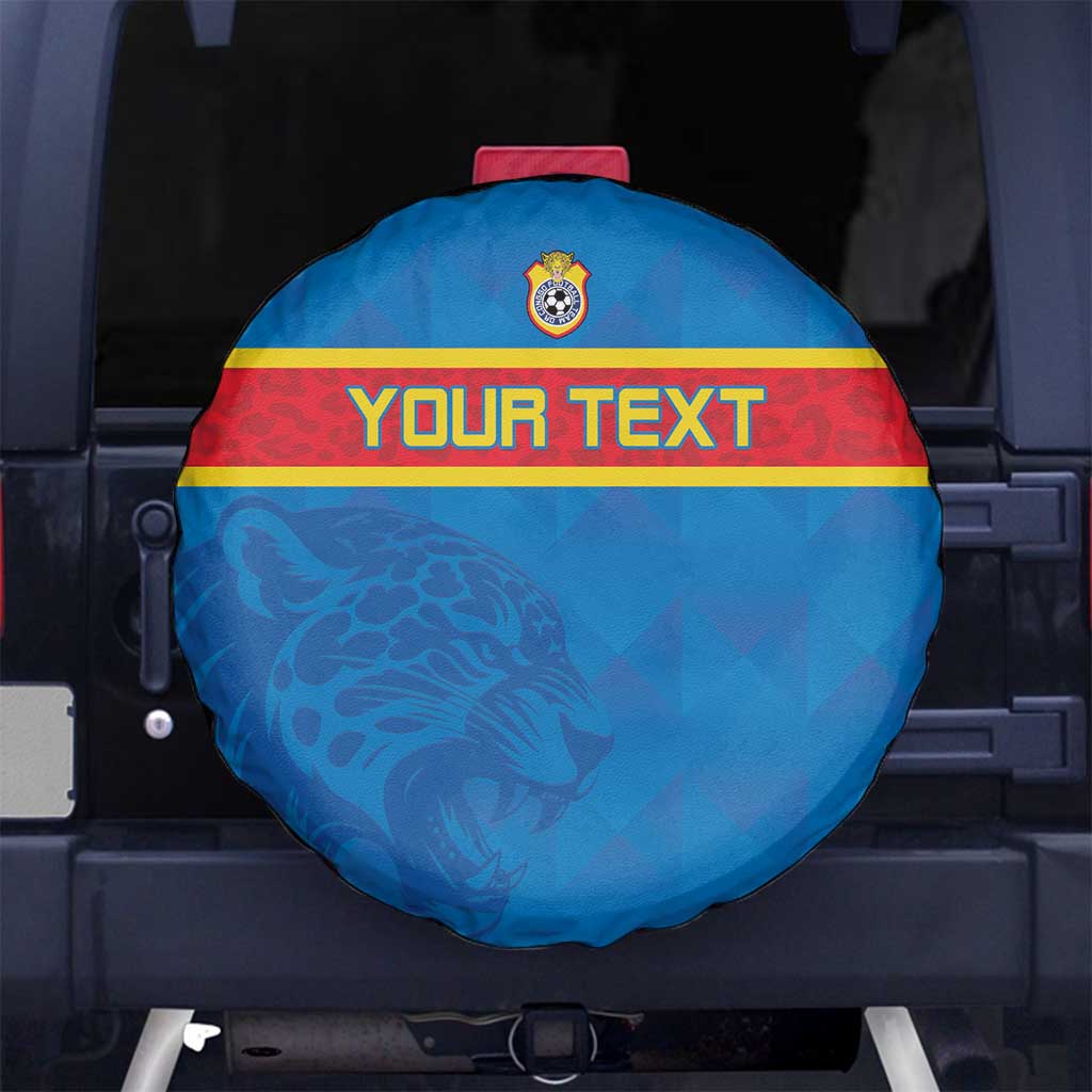 Custom DR Congo Football Spare Tire Cover Go Les Léopards