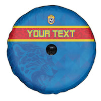 Custom DR Congo Football Spare Tire Cover Go Les Léopards