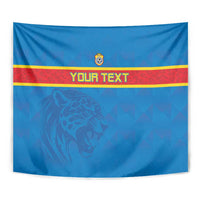 Custom DR Congo Football Tapestry Go Les Léopards