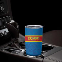 Custom DR Congo Football Tumbler Cup Go Les Leopards