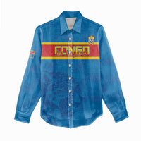 Custom DR Congo Football Women Casual Shirt Go Les Léopards