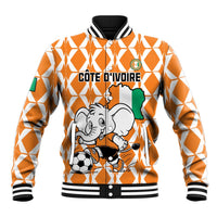 Custom Ivory Coast Football Baseball Jacket Go Champions