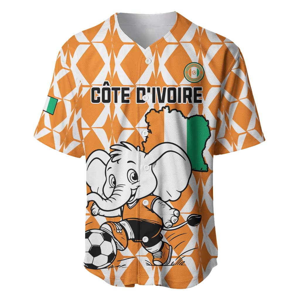 Custom Ivory Coast Football Baseball Jersey Go Champions