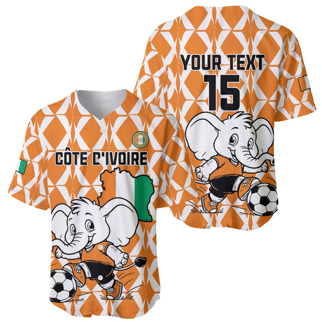 Custom Ivory Coast Football Baseball Jersey Go Champions