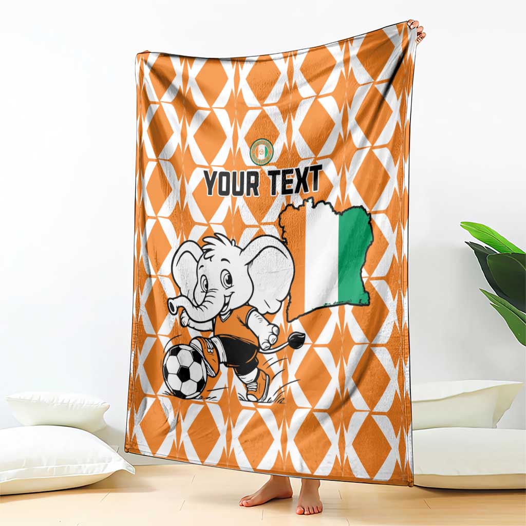 Custom Ivory Coast Football Blanket Go Champions