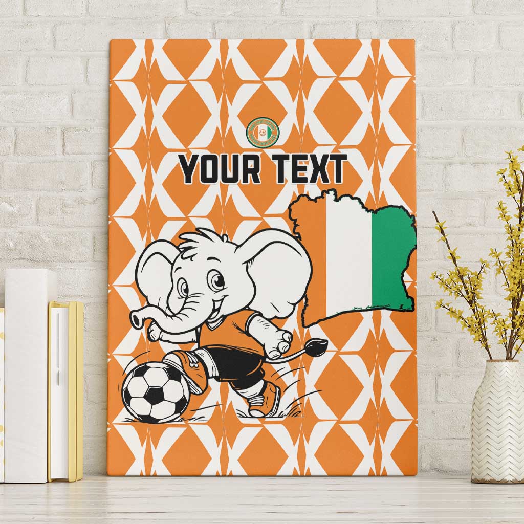Custom Ivory Coast Football Canvas Wall Art Go Champions
