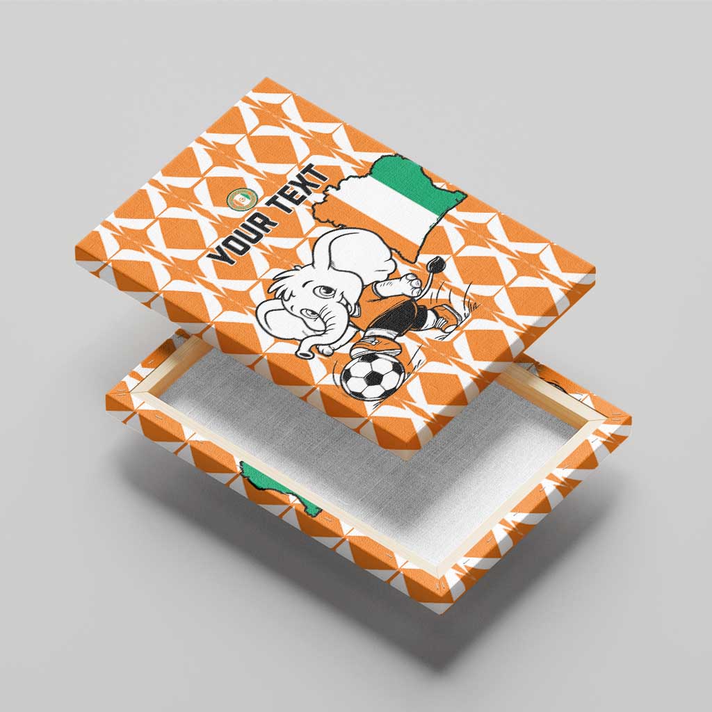 Custom Ivory Coast Football Canvas Wall Art Go Champions
