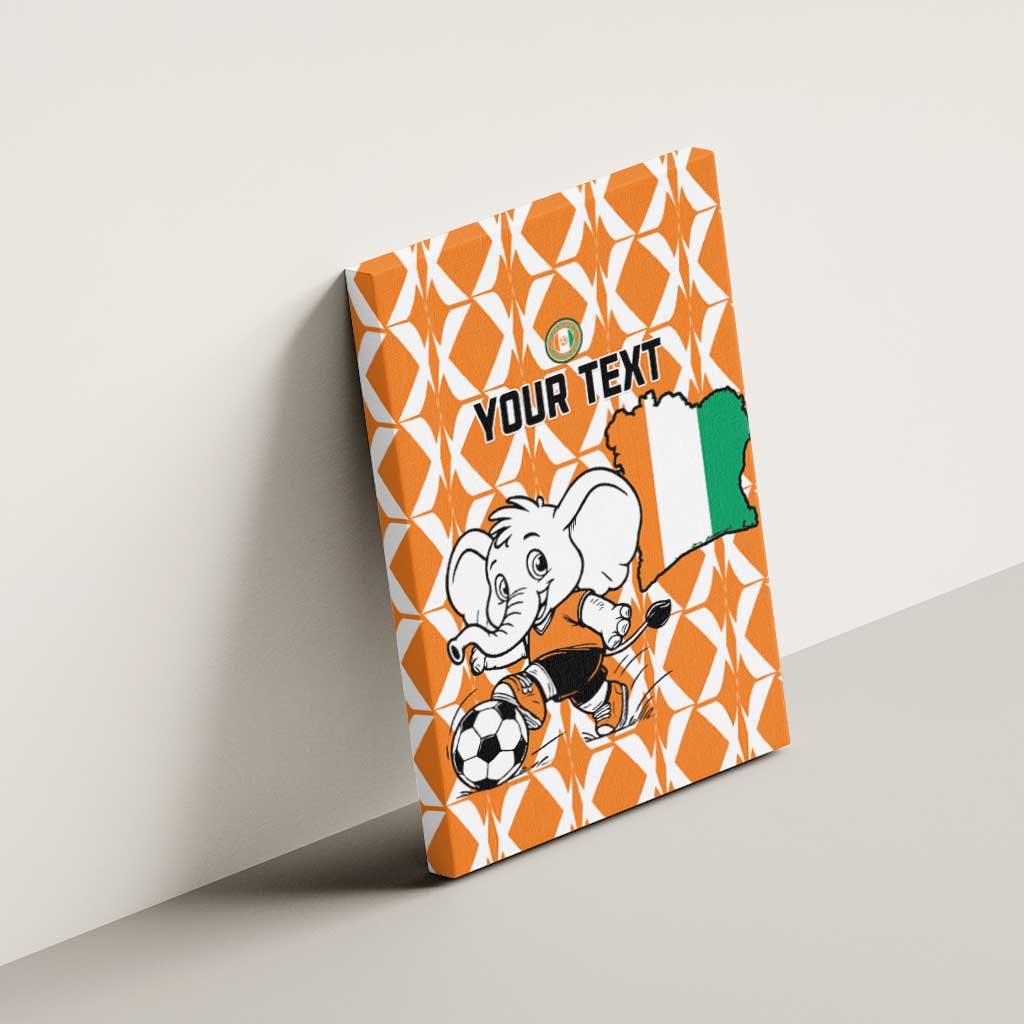 Custom Ivory Coast Football Canvas Wall Art Go Champions