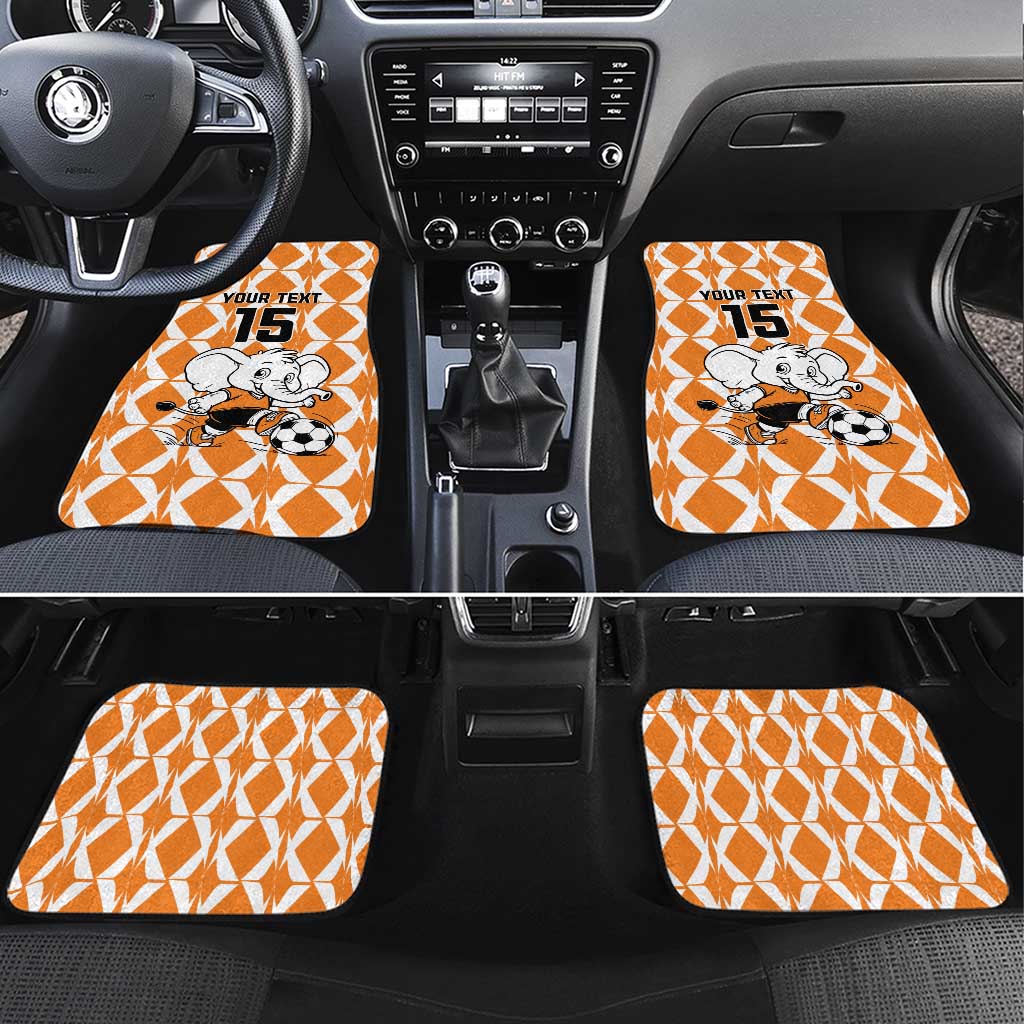Custom Ivory Coast Football Car Mats Go Champions