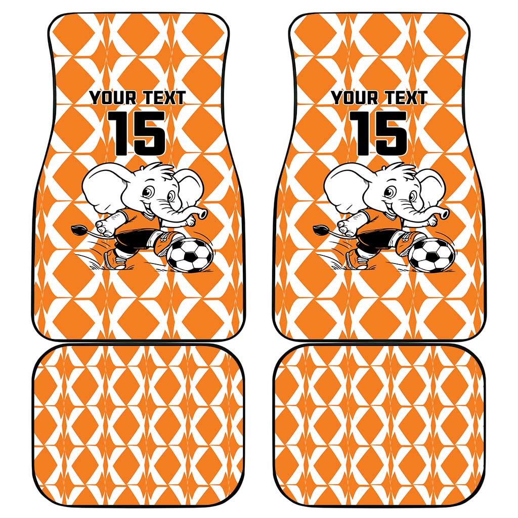 Custom Ivory Coast Football Car Mats Go Champions