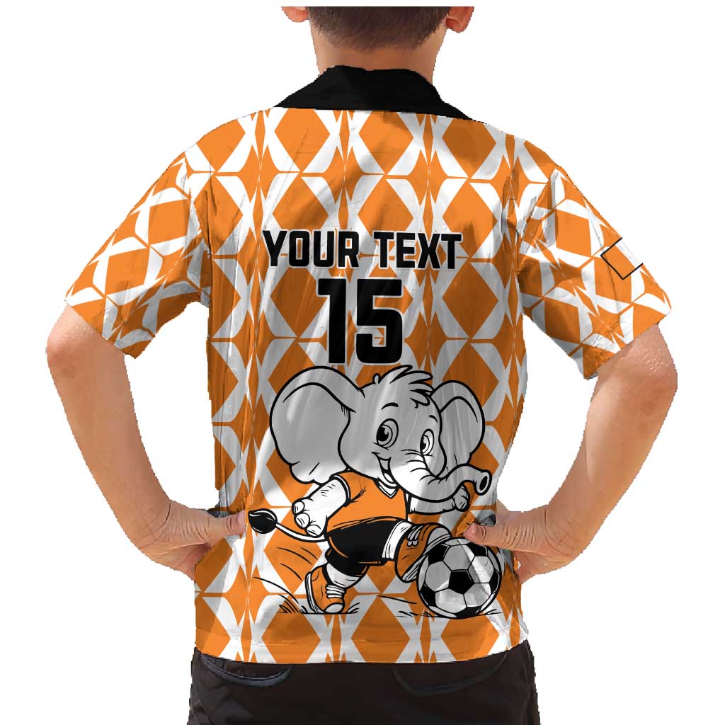 Custom Ivory Coast Football Family Matching Mermaid Dress and Hawaiian Shirt Go Champions