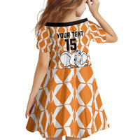 Custom Ivory Coast Football Family Matching Off Shoulder Maxi Dress and Hawaiian Shirt Go Champions