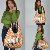 Custom Ivory Coast Football Grocery Bag Go Champions