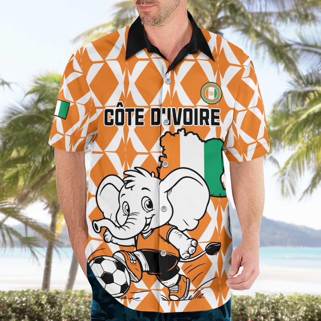 Custom Ivory Coast Football Hawaiian Shirt Go Champions
