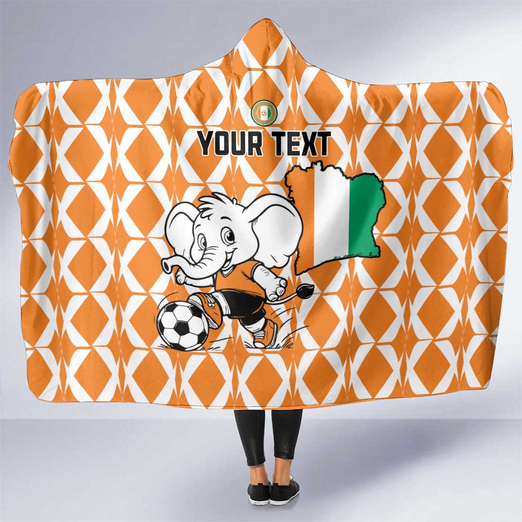 Custom Ivory Coast Football Hooded Blanket Go Champions